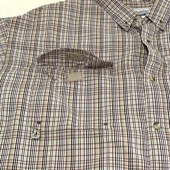 XXL Men's Fishing Outdoor Fishing Hiking Columbia Mesh Vent Short Sleeve Shirt - Picture 8 of 14